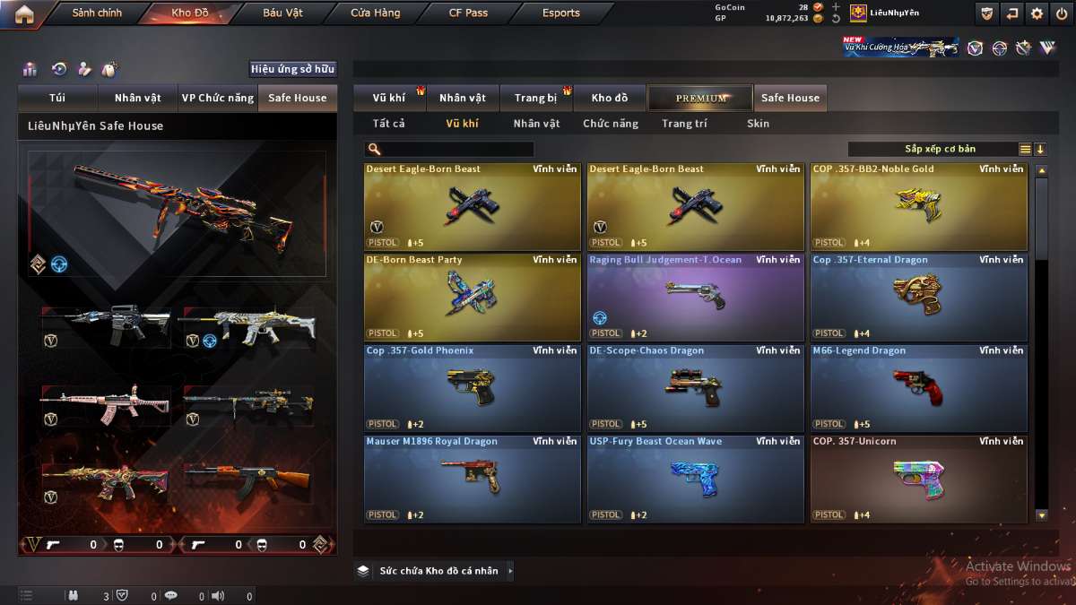 shop acc cf uy tin gia re